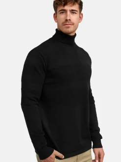 Kronstadt Herren Strickpullover - KSFisker in schwarz