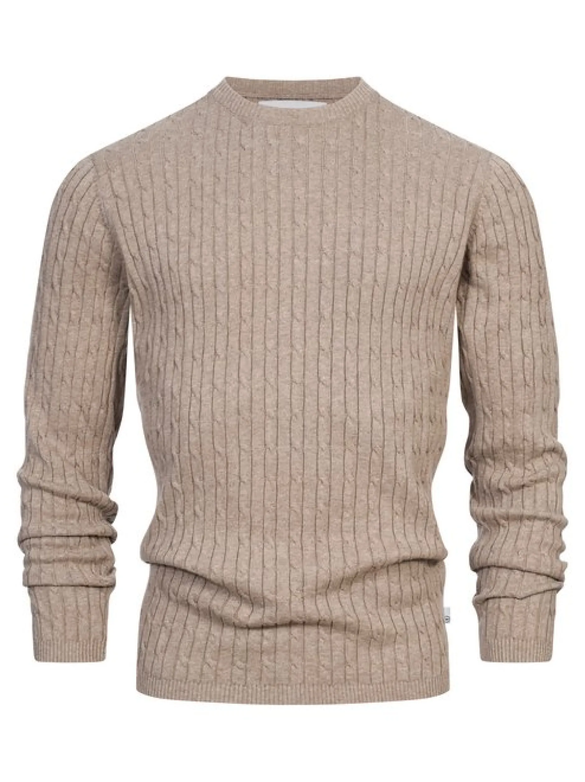 Kronstadt Herren Strickpullover - KSCable in beige