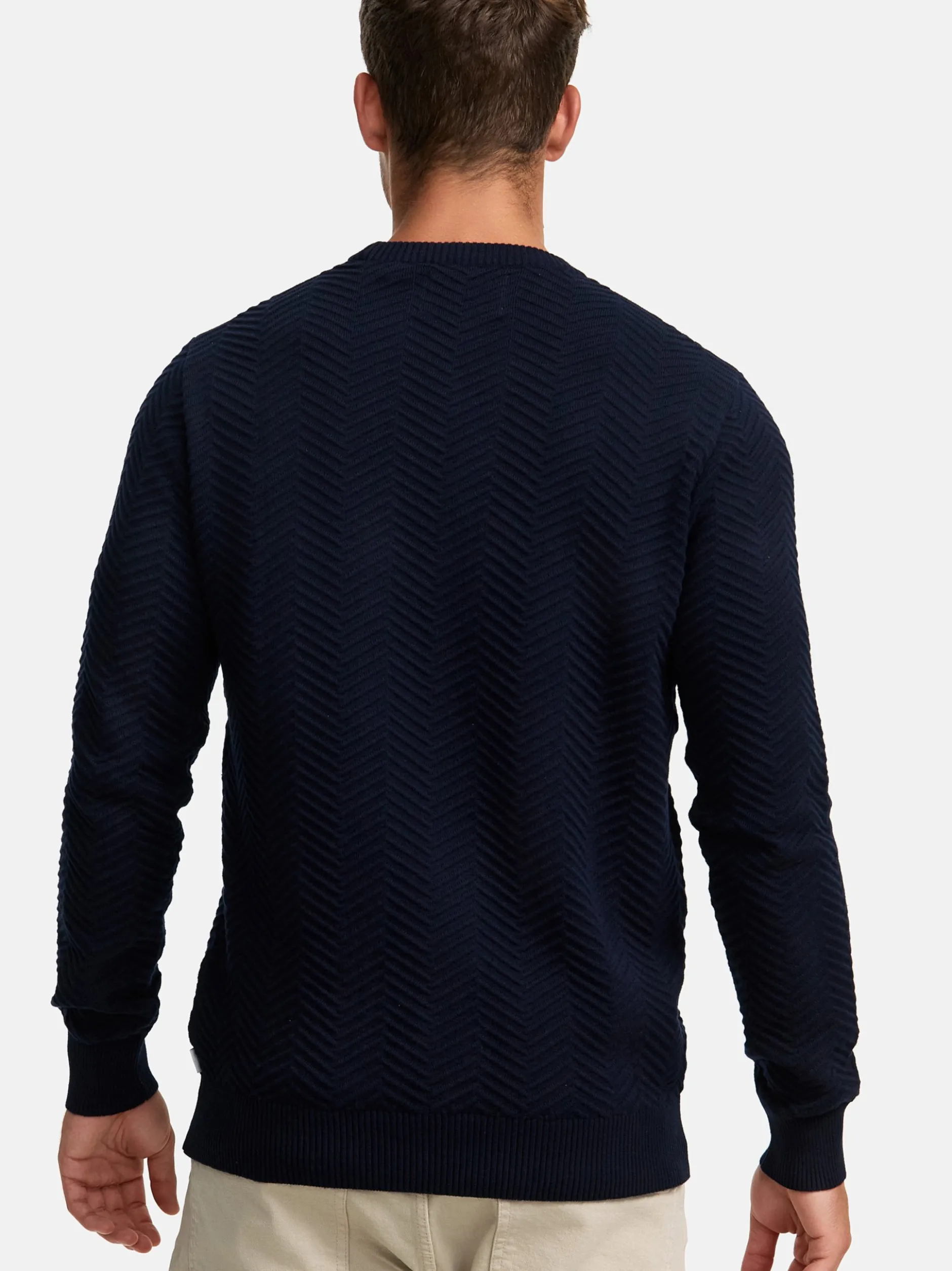 Kronstadt Herren Strickpullover - KSCarlo in blau