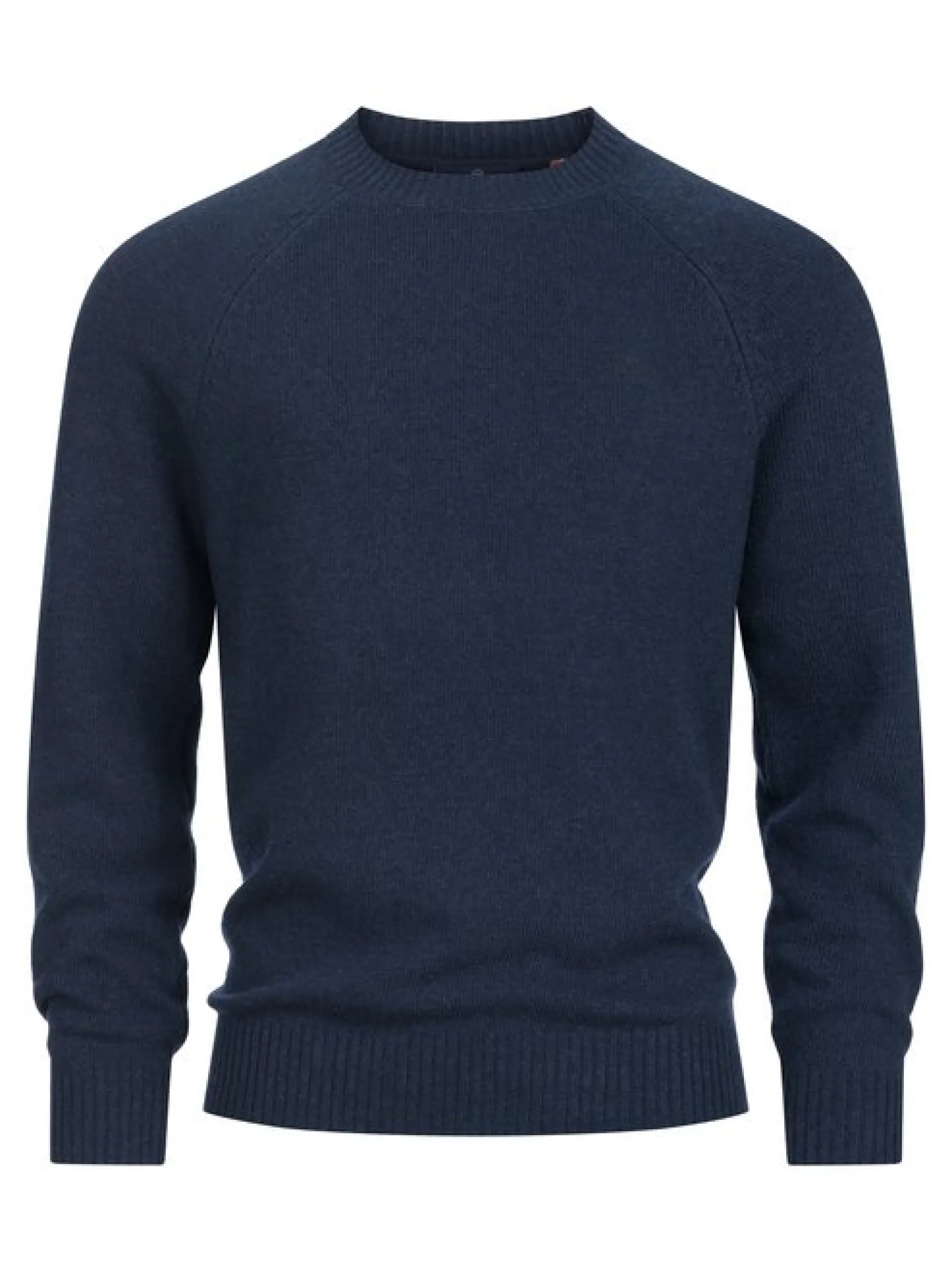 Kronstadt Herren Strickpullover - KSLarson crew neck knit in blau