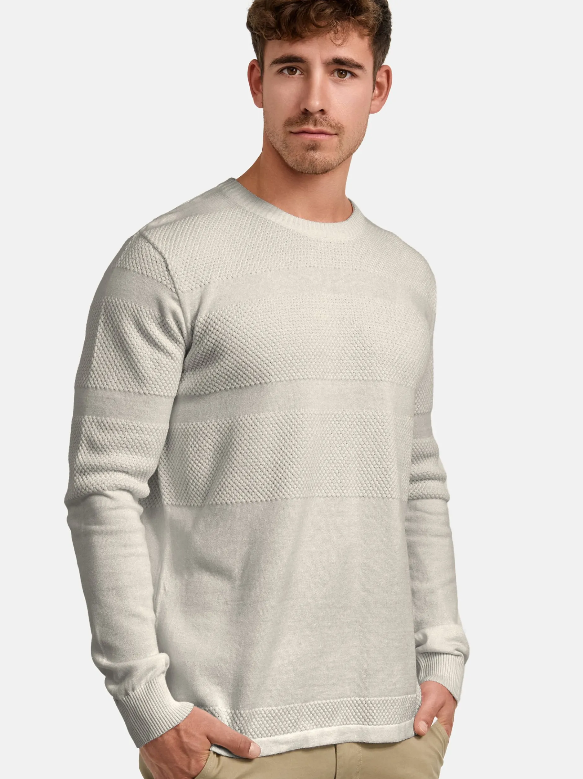 Kronstadt Herren Strickpullover - KSHannes in grau anthrazit