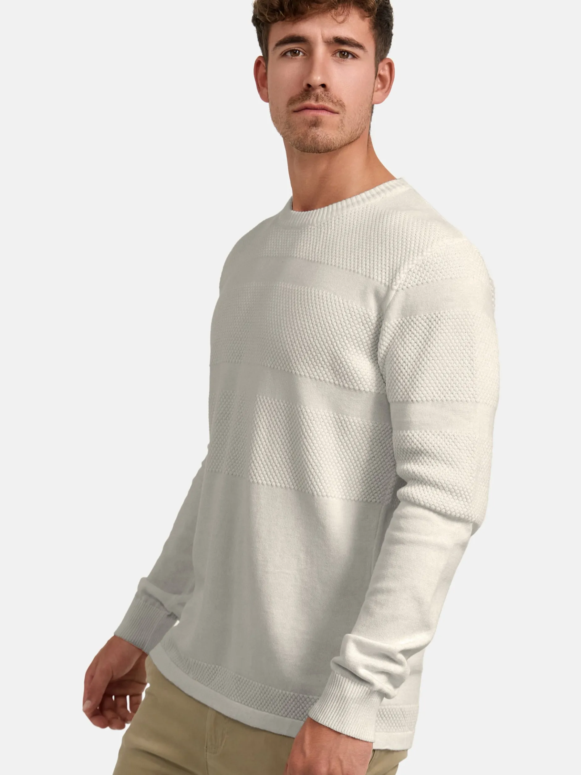Kronstadt Herren Strickpullover - KSHannes in grau anthrazit