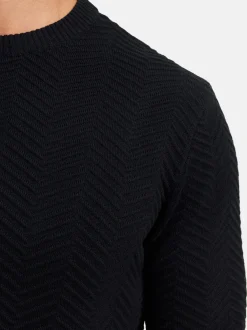 Kronstadt Herren Strickpullover - KSCarlo in schwarz