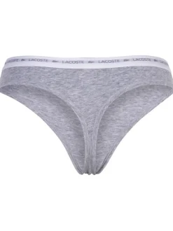 Lacoste Damen String 3er Pack in mehrfarbig