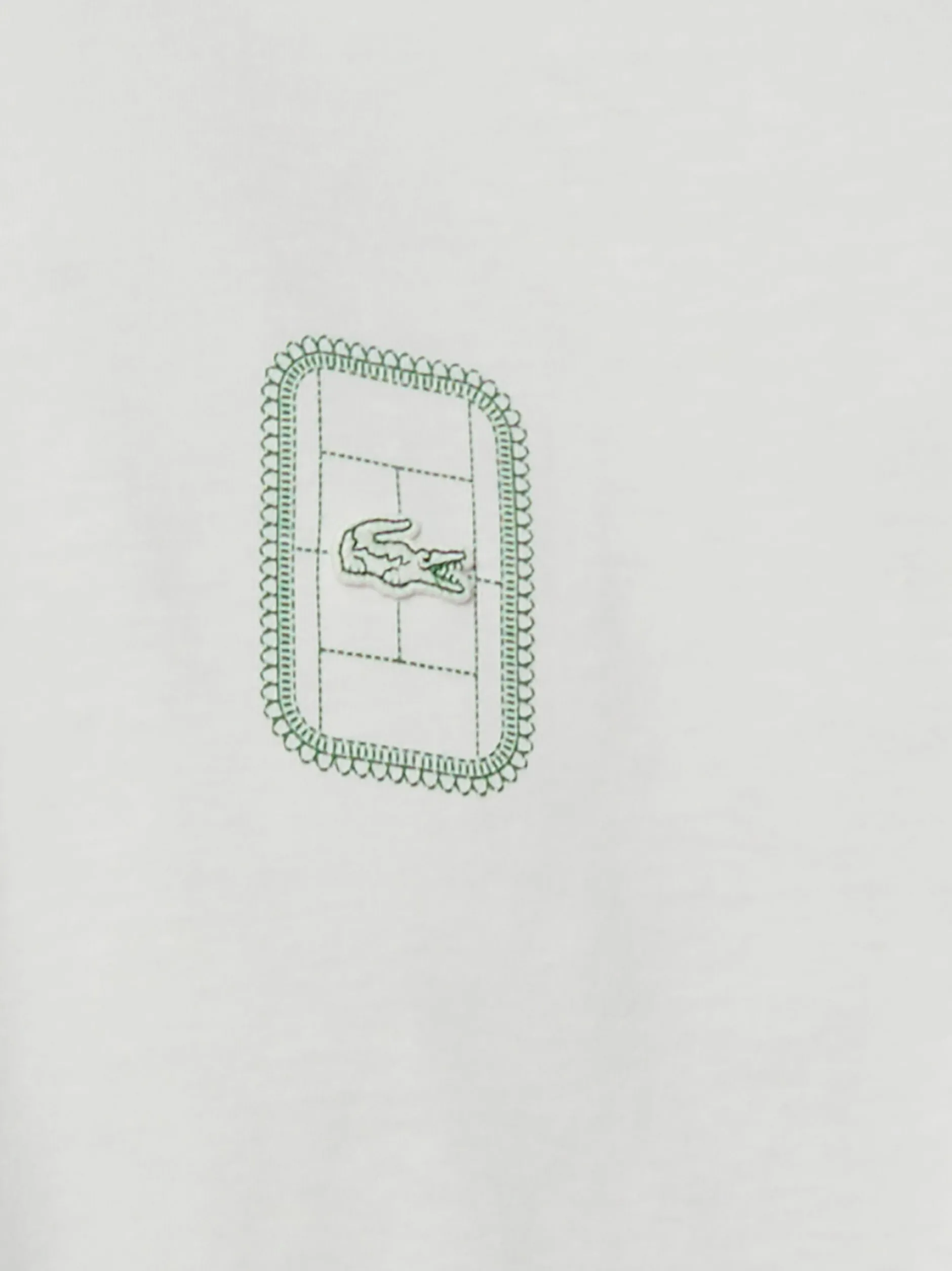 Lacoste Herren T-Shirt in ecru - Ausschnitt: Rundhals