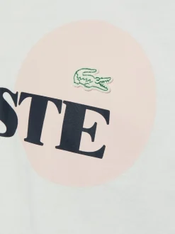 Lacoste Herren T-Shirt in ecru - Ausschnitt: Rundhals