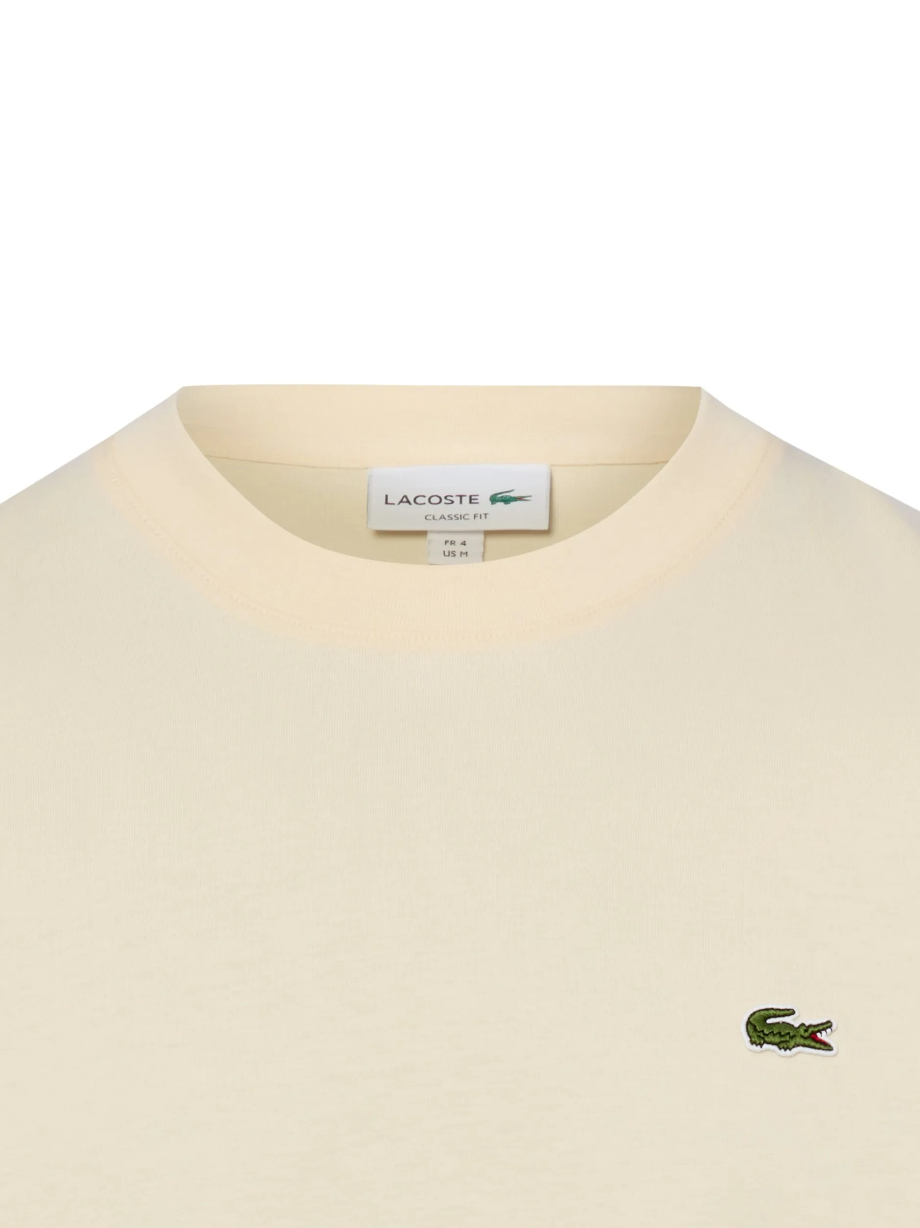 Lacoste Herren T-Shirt in sand - Ausschnitt: Rundhals