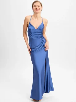 Laona Damen Abendkleid in blau - Ärmel: ohne Arm
