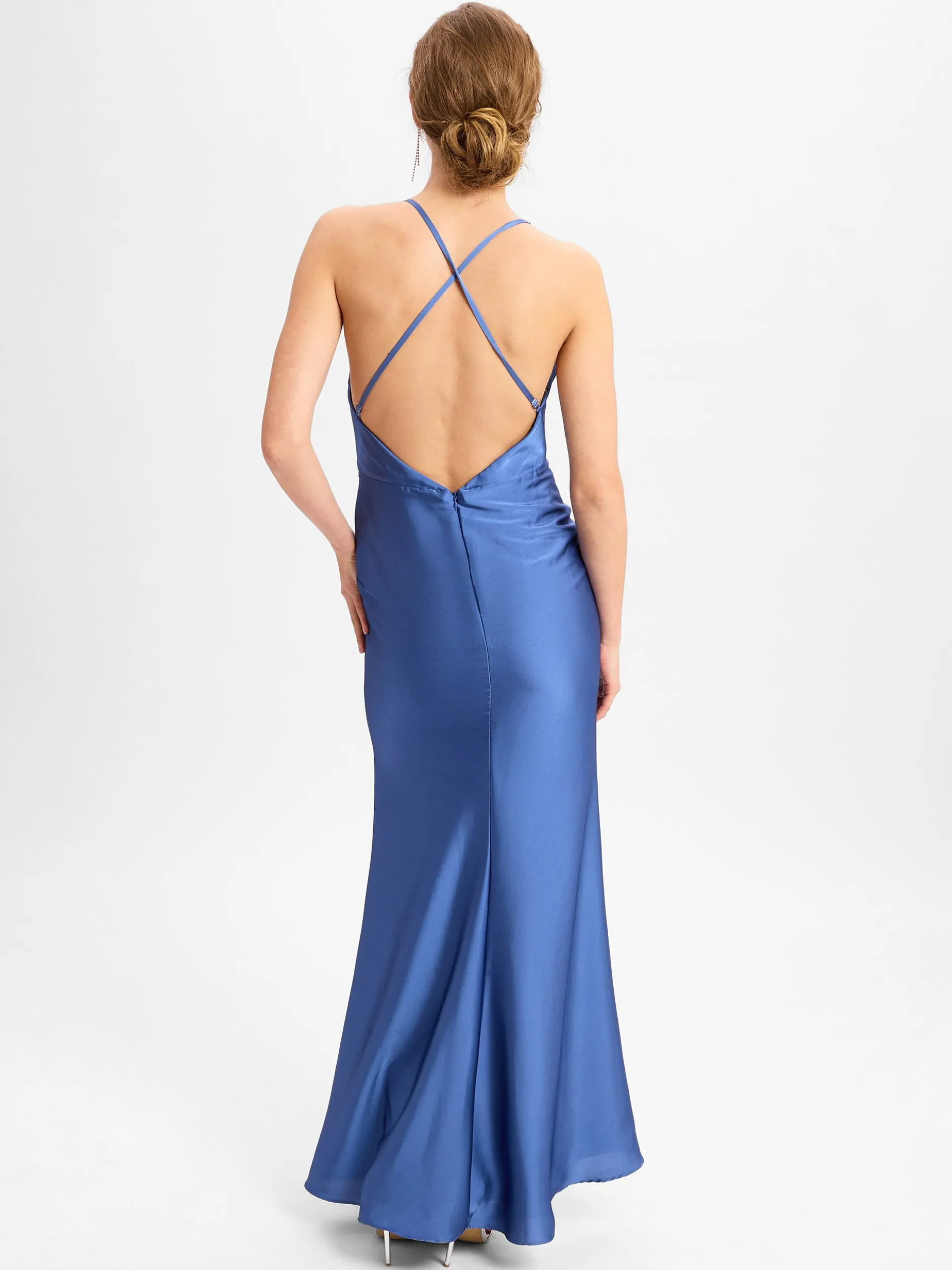 Laona Damen Abendkleid in blau - Ärmel: ohne Arm