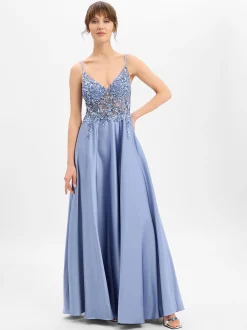Laona Damen Abendkleid in blau - Ärmel: ohne Arm
