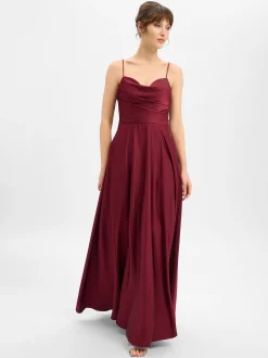 Laona Damen Abendkleid in bordeaux - Ärmel: ohne Arm
