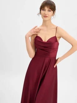 Laona Damen Abendkleid in bordeaux - Ärmel: ohne Arm