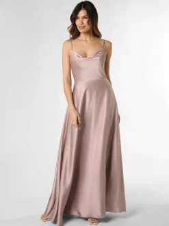 Laona Damen Abendkleid in taupe - Ausschnitt: Wasserfall