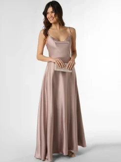 Laona Damen Abendkleid in taupe - Ausschnitt: Wasserfall