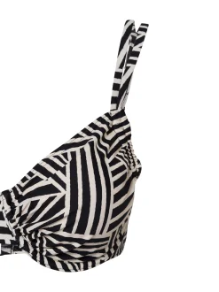 Lascana Damen Bikini-Top in beige schwarz