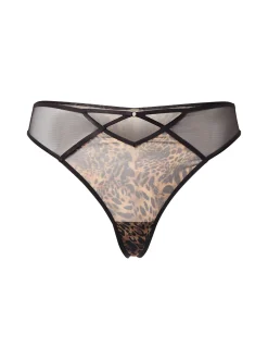 Lascana Damen String in schwarz braun