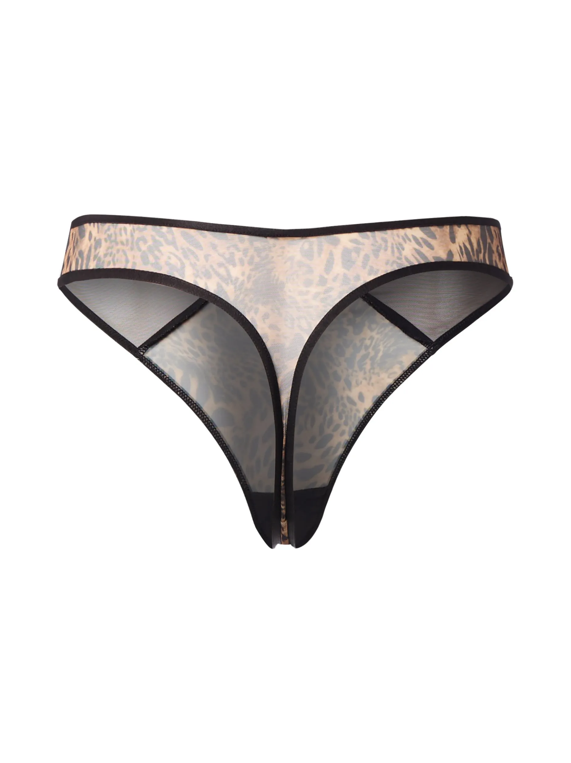 Lascana Damen String in schwarz braun