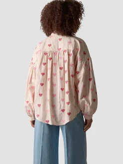 LCMT Damen Hemdbluse in beige rosa