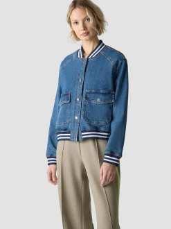 LCMT Damen Jeansjacke in medium stone denim