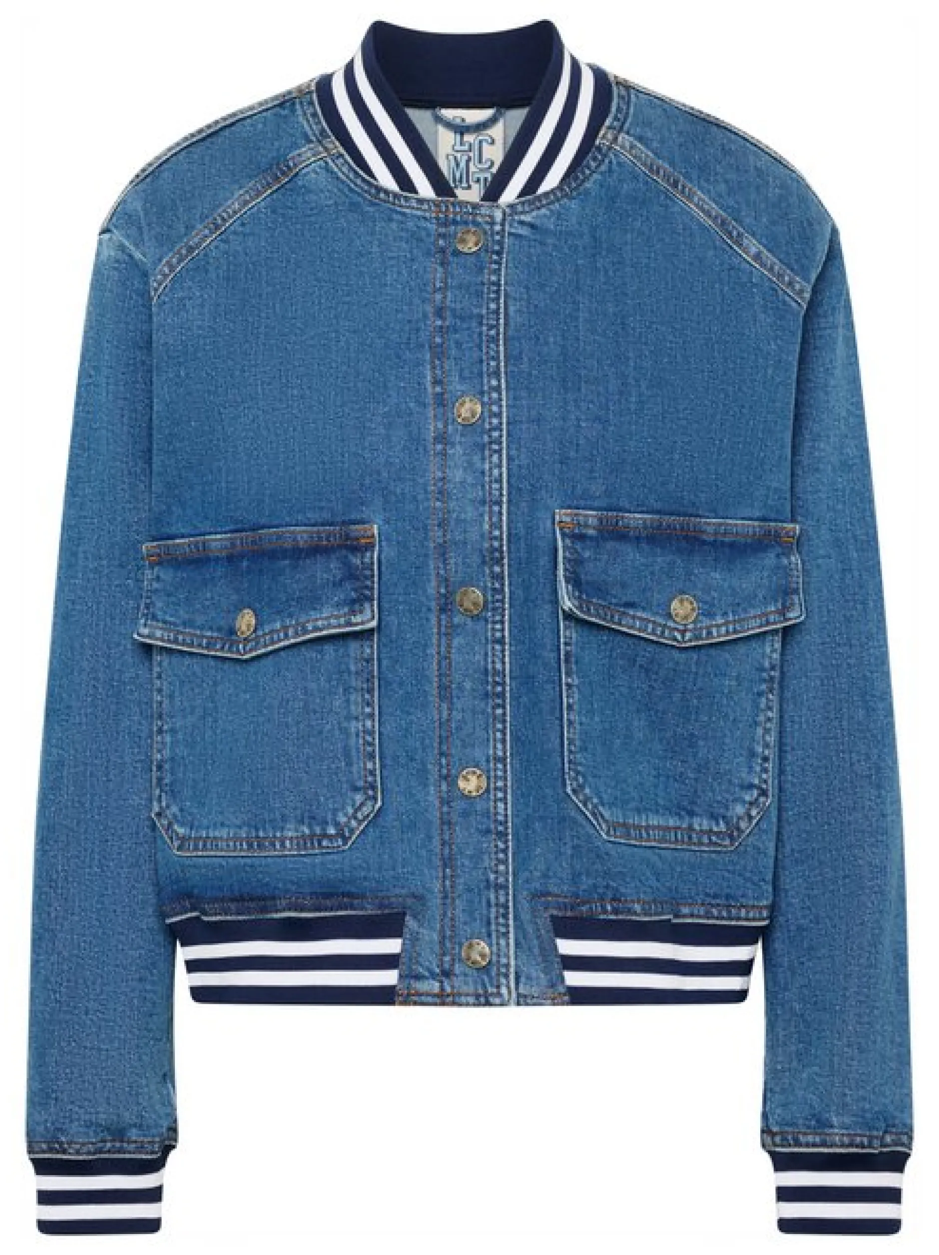 LCMT Damen Jeansjacke in medium stone denim