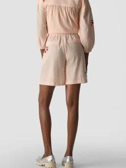 LCMT Damen Shorts in orange weiß