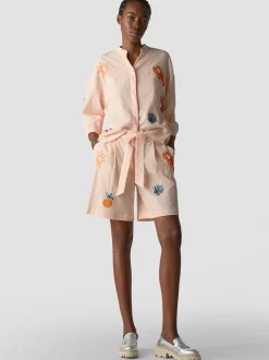 LCMT Damen Shorts in orange weiß