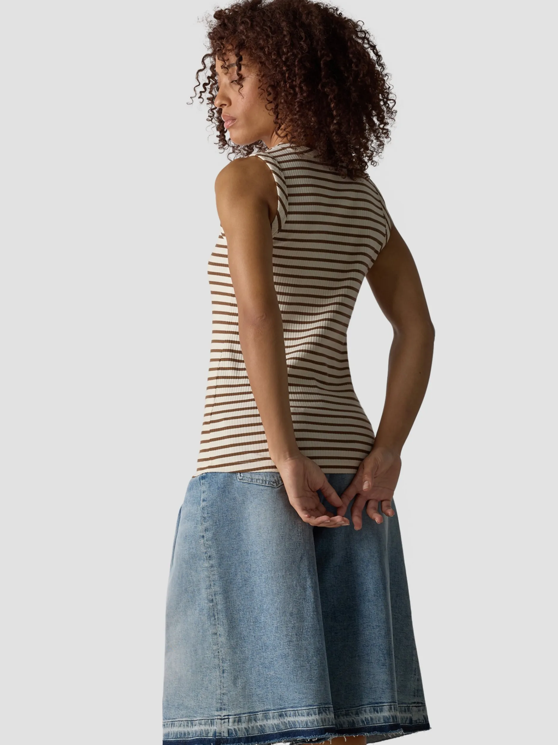 LCMT Damen T-Shirt in braun