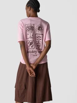 LCMT Damen T-Shirt in rosa