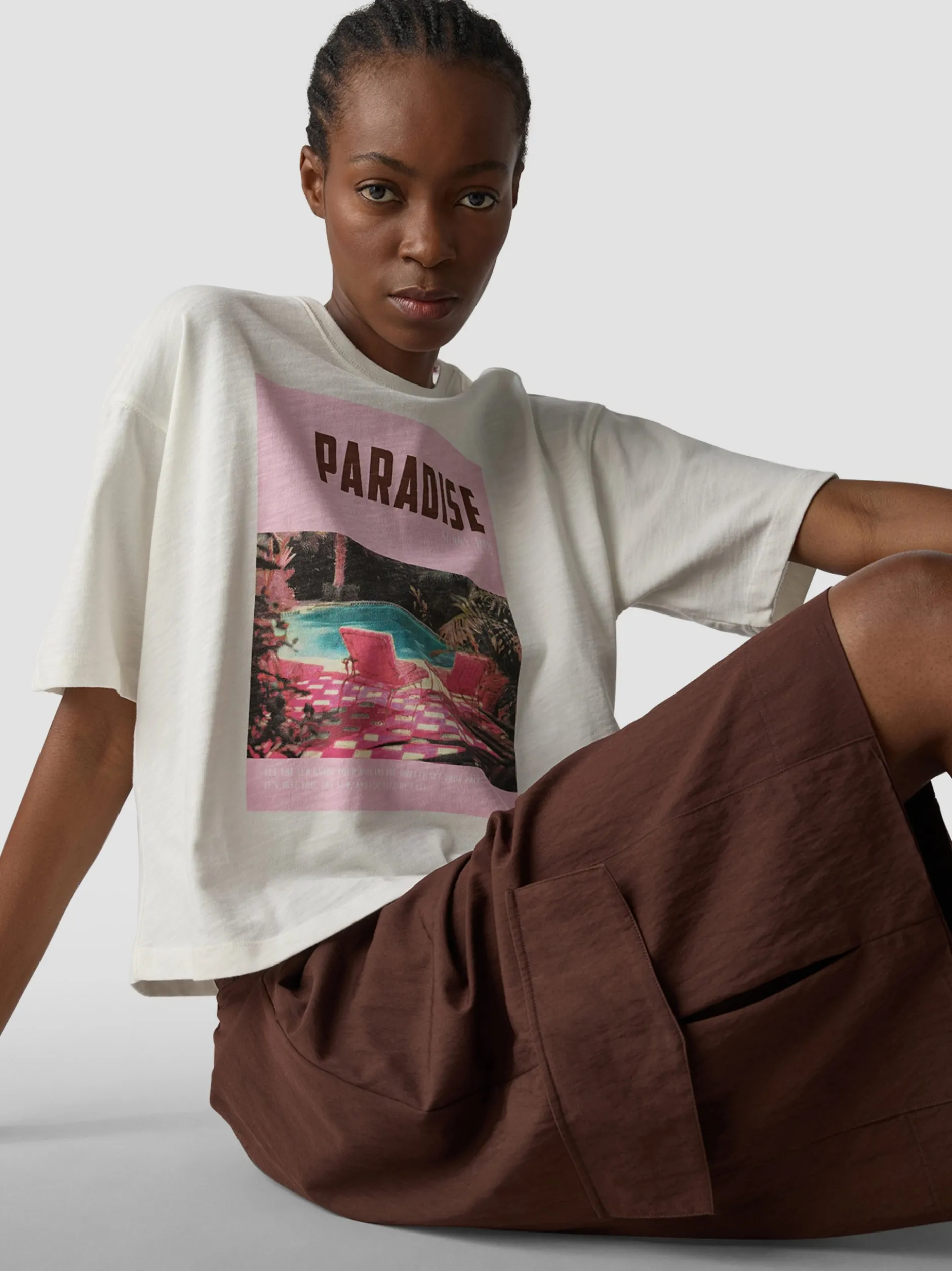 LCMT Damen T-Shirt in weiß
