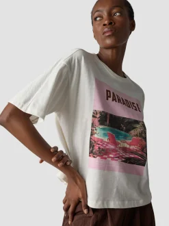 LCMT Damen T-Shirt in weiß
