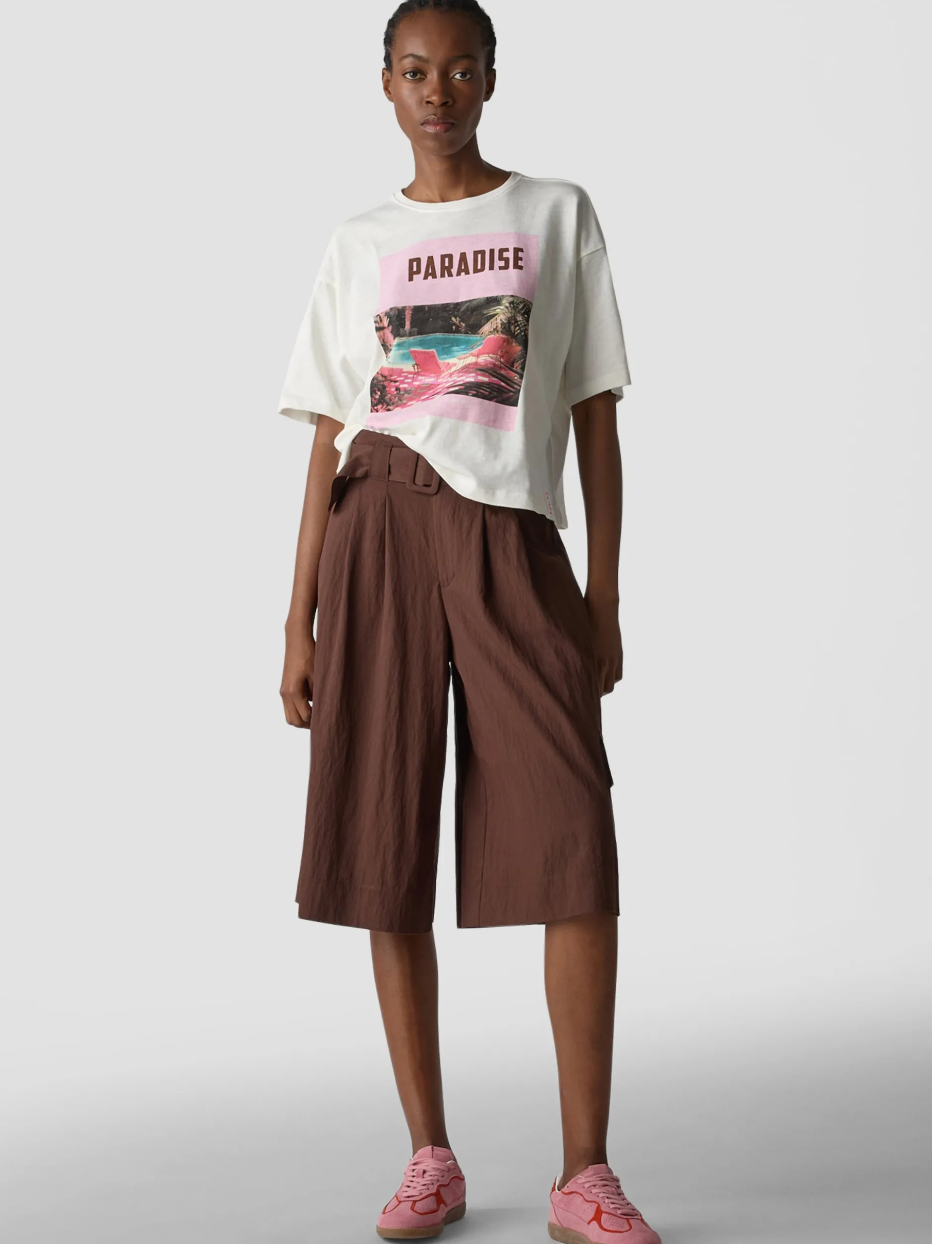 LCMT Damen T-Shirt in weiß