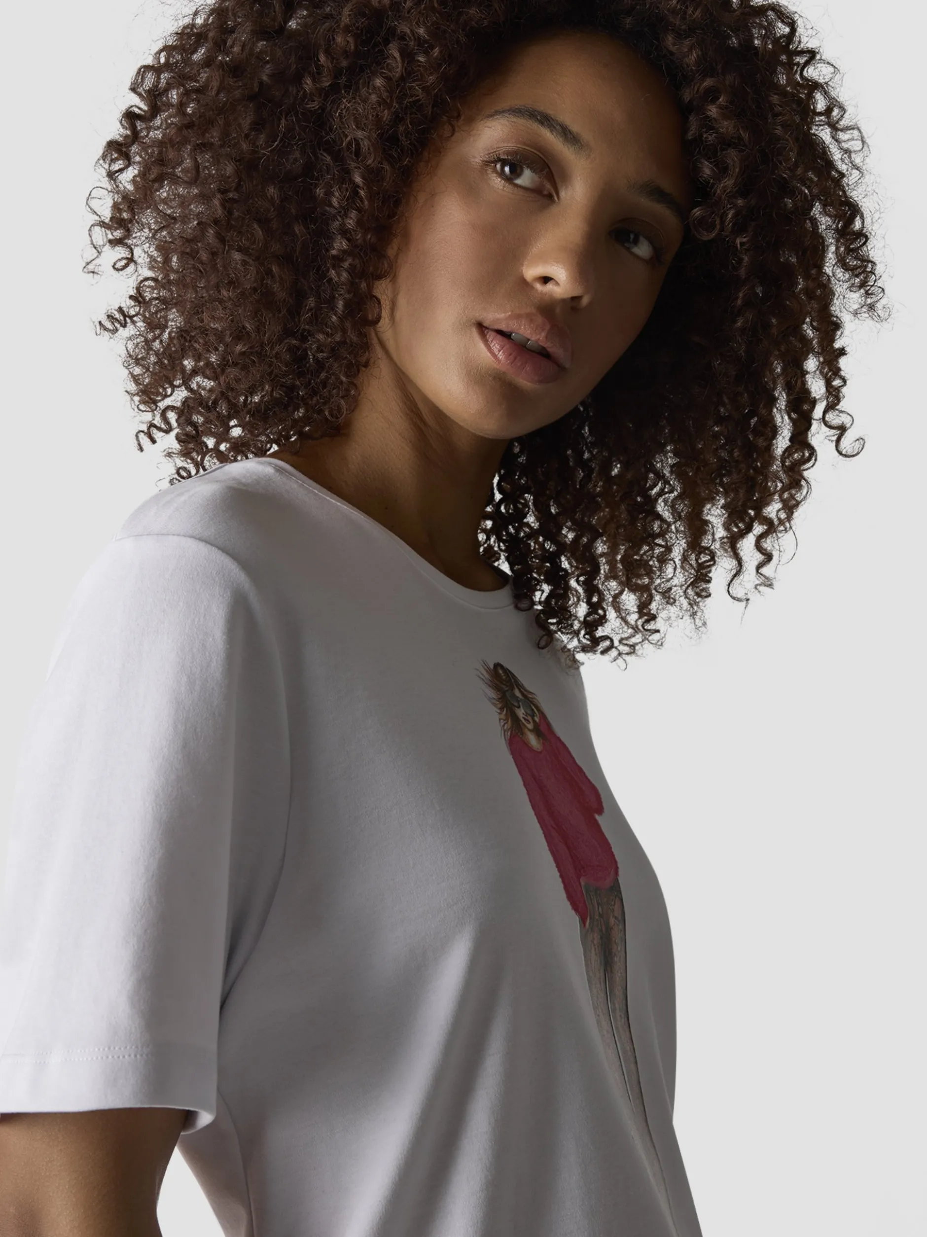 LCMT Damen T-Shirt in weiß