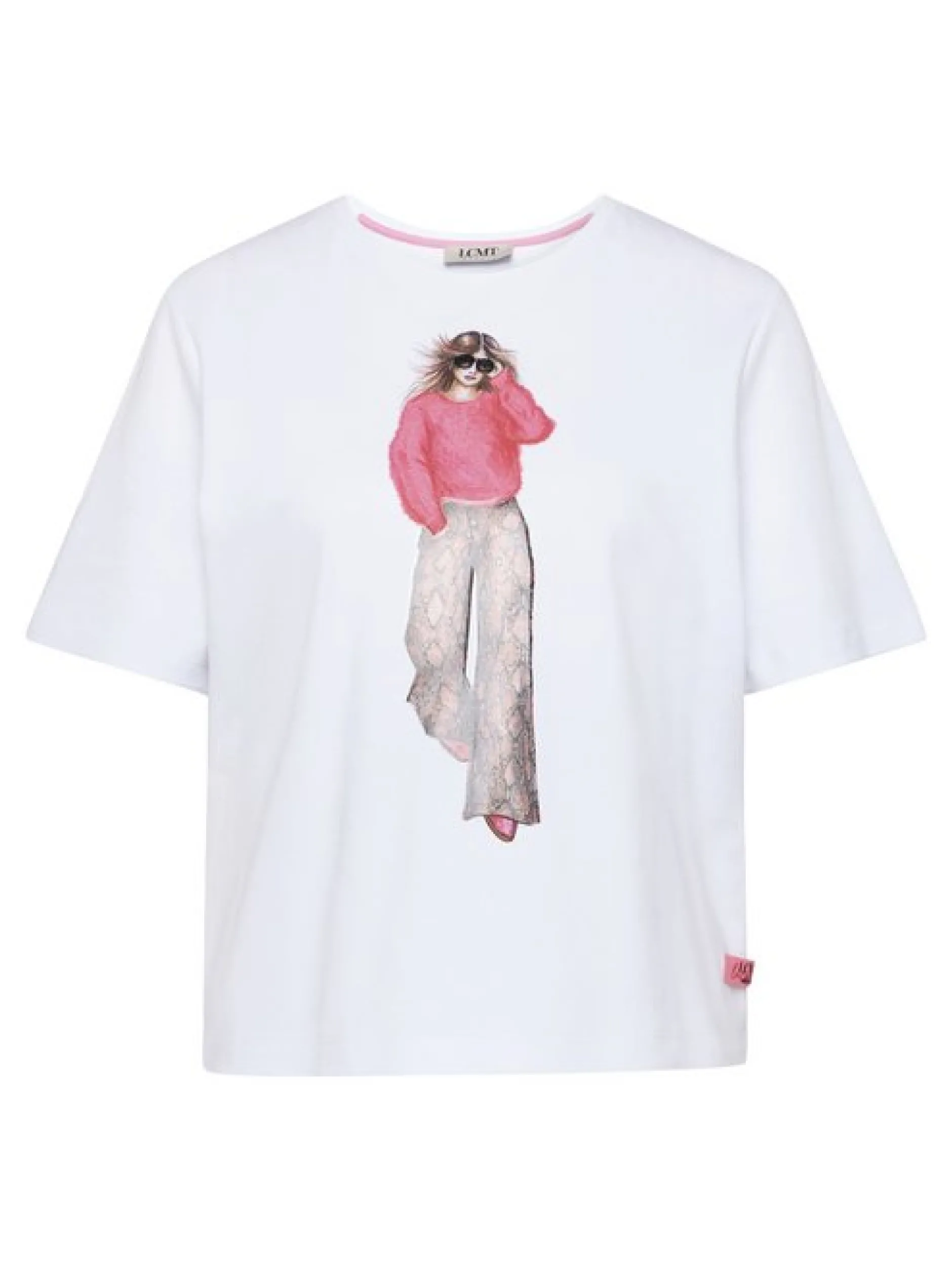 LCMT Damen T-Shirt in weiß