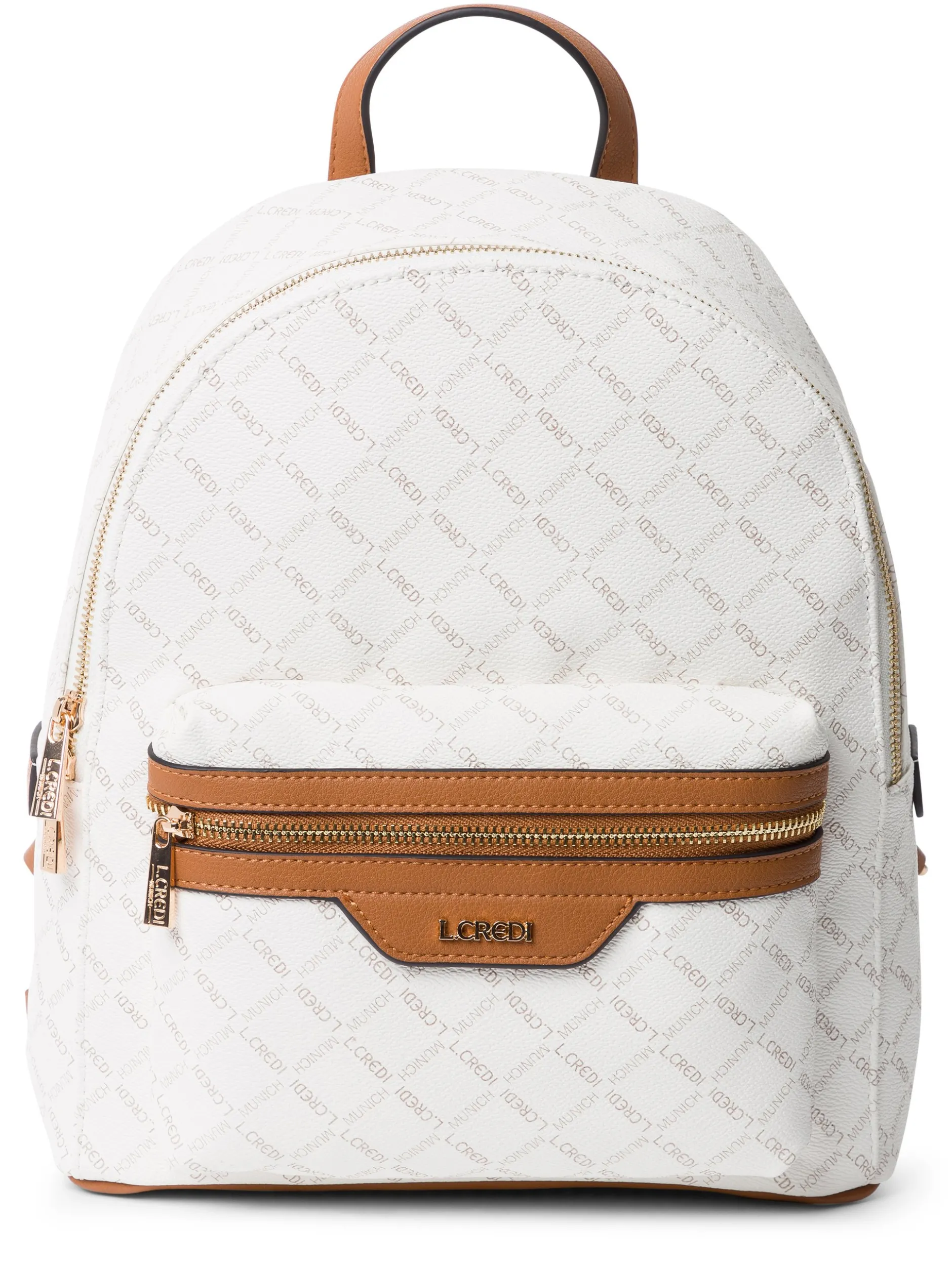 L.Credi Damen Rucksack - Filiberta in ecru cognac