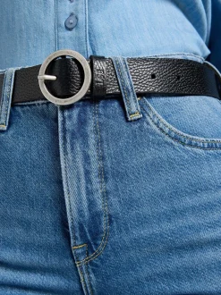 Lee Damen Gürtel - Round Buckle in schwarz