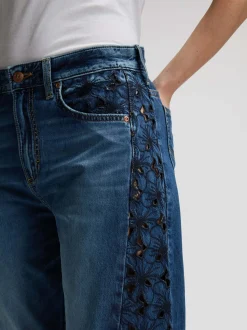 Lee Damen Jeans - Rider Barrel in dark stone denim