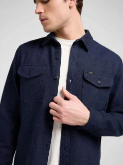Lee Herren Langarmhemd - Workwear in marine
