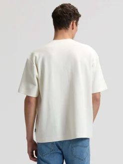 Lee Herren T-Shirt - Henley in ecru - Ausschnitt: Henley