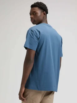 Lee Herren T-Shirt in blau - Ausschnitt: Rundhals