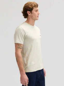 Lee Herren T-Shirt in ecru - Ausschnitt: Rundhals
