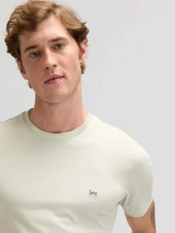 Lee Herren T-Shirt in ecru - Ausschnitt: Rundhals