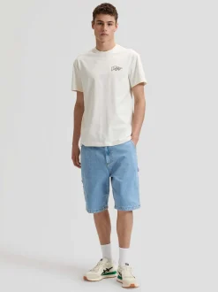 Lee Herren T-Shirt - Lee Flag in ecru - Ärmel: kurzarm