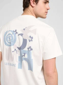 Lee Herren T-Shirt - Relaxed Graphic in ecru