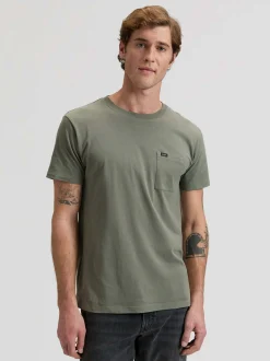 Lee Herren T-Shirt - Ultimate Pocket in oliv