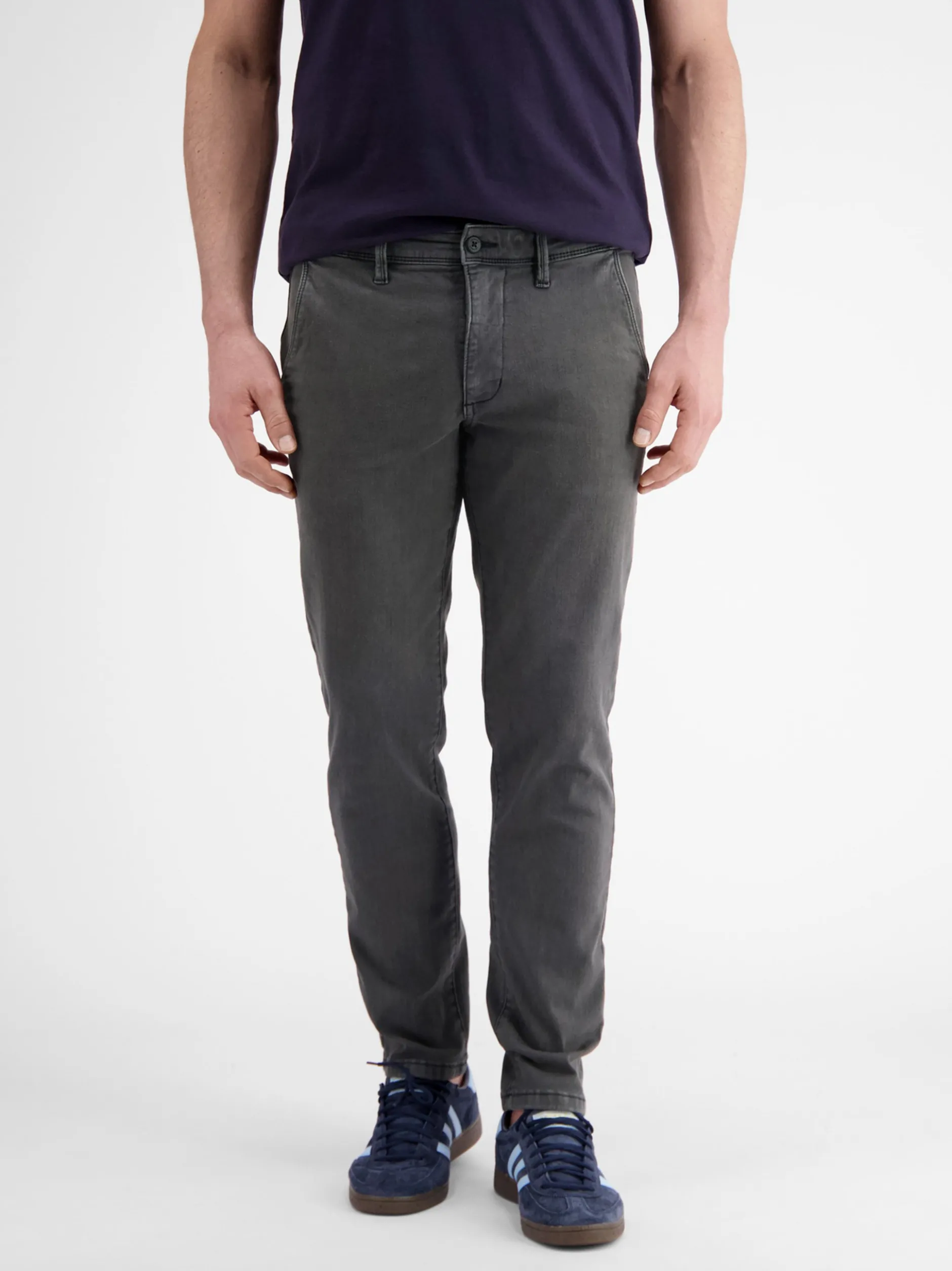 LERROS Herren Chino in dark stone