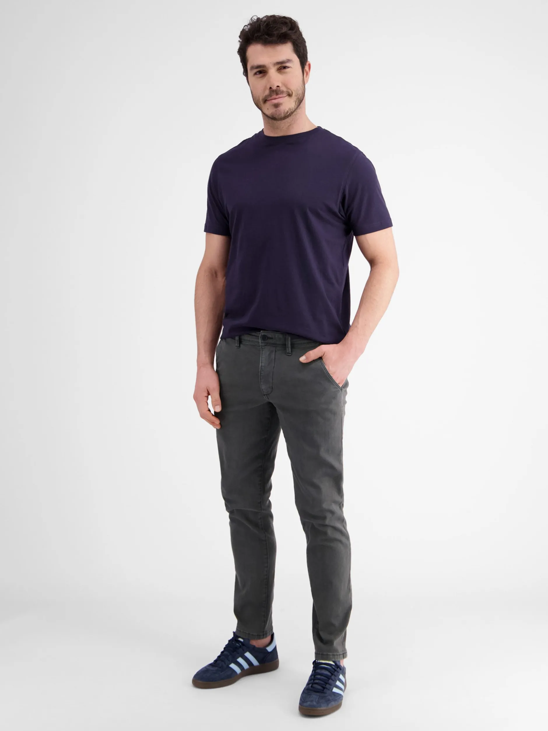 LERROS Herren Chino in dark stone