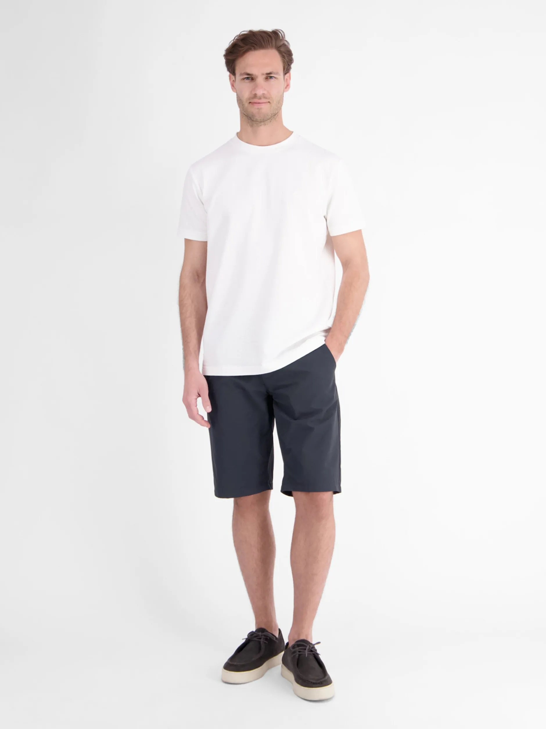 LERROS Herren Chinoshorts in blau
