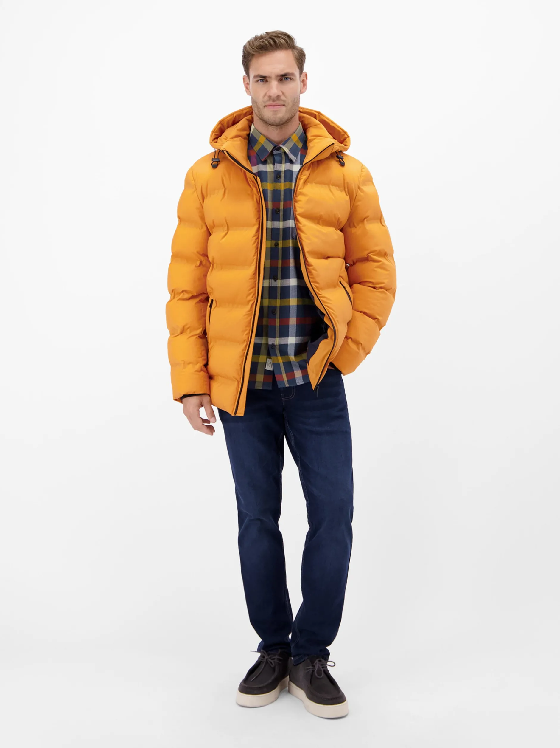 LERROS Herren Flanellhemd in blau