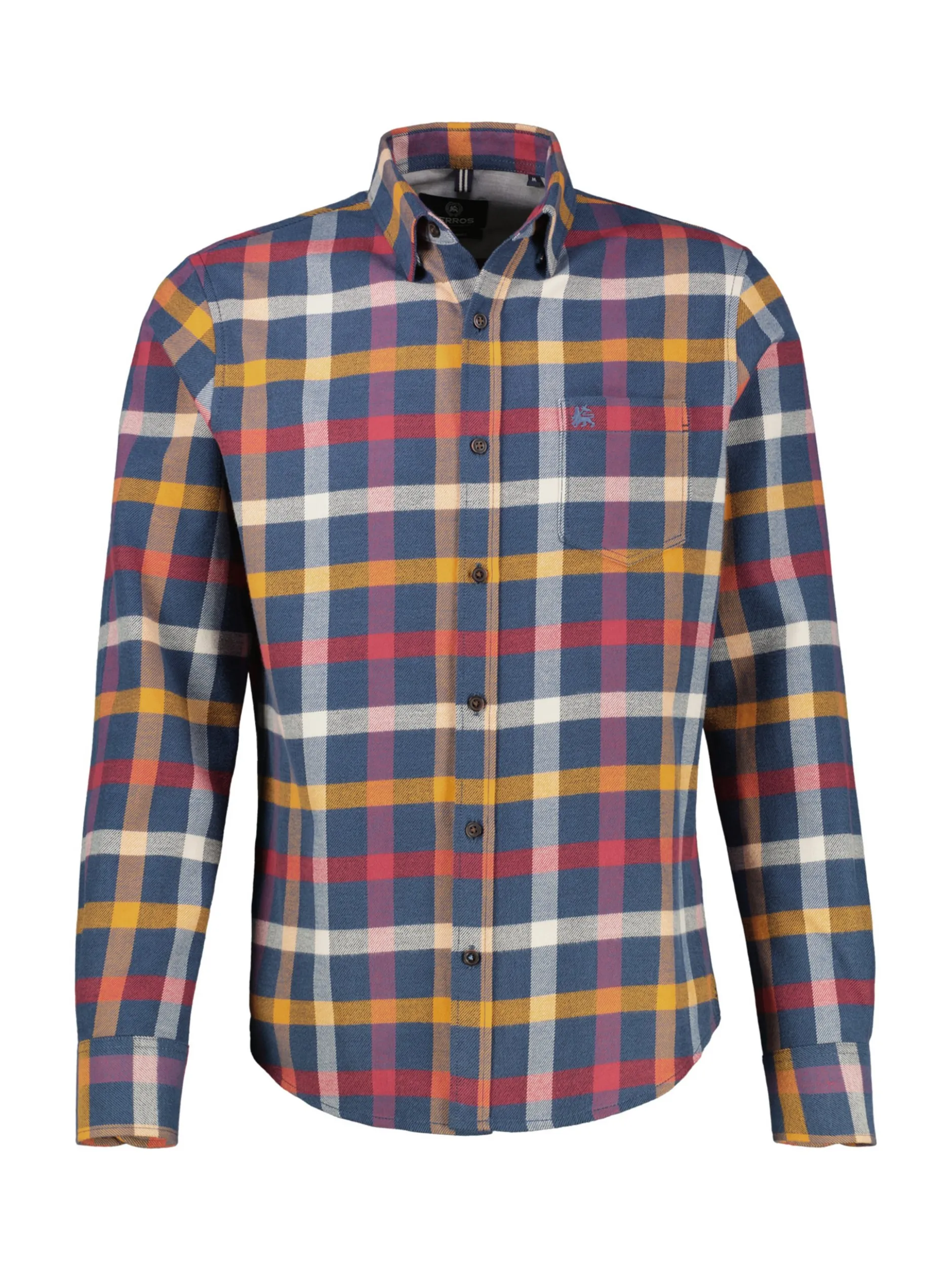 LERROS Herren Flanellhemd in blau