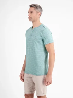 LERROS Herren Henleyshirt in blau